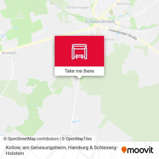 Карта Kollow, am Genesungsheim