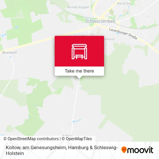Карта Kollow, am Genesungsheim