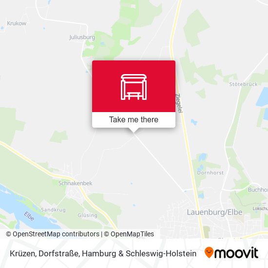 Krüzen, Dorfstraße map
