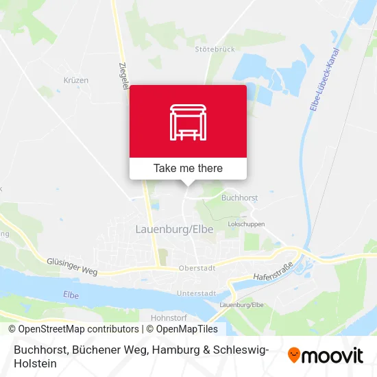Карта Buchhorst, Büchener Weg