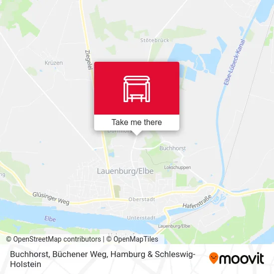Карта Buchhorst, Büchener Weg
