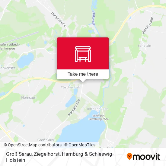 Карта Groß Sarau, Ziegelhorst