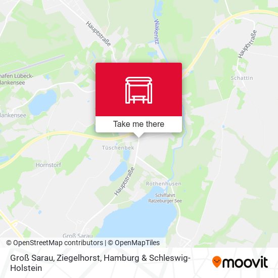 Groß Sarau, Ziegelhorst map