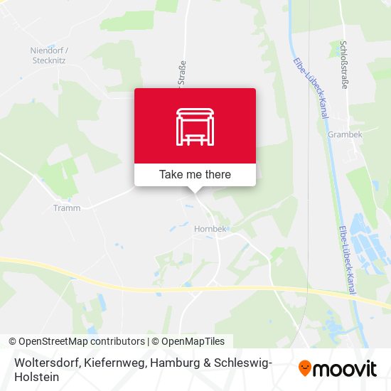 Woltersdorf, Kiefernweg map