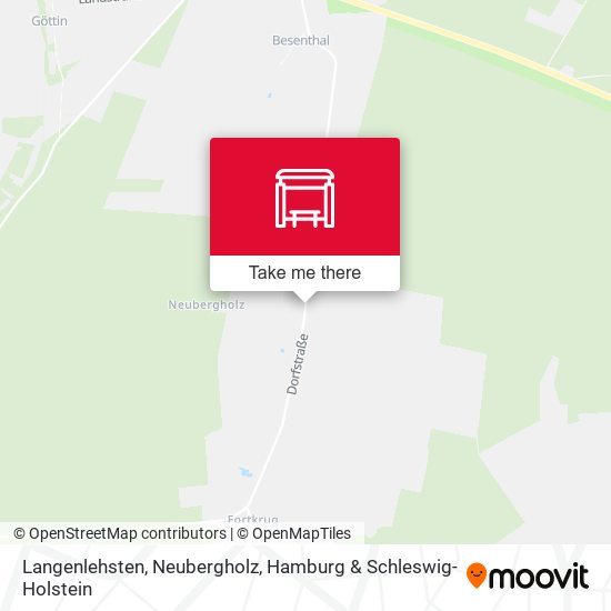 Langenlehsten, Neubergholz map