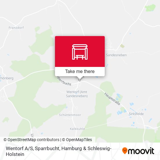Wentorf A/S, Sparrbucht map