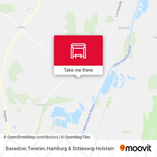 Basedow, Twieten map