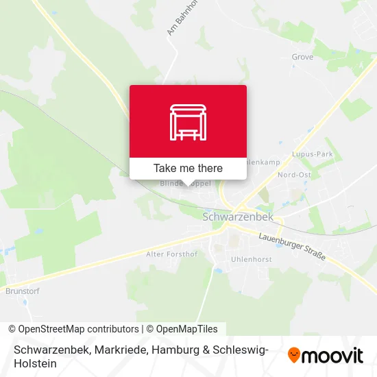 Карта Schwarzenbek, Markriede