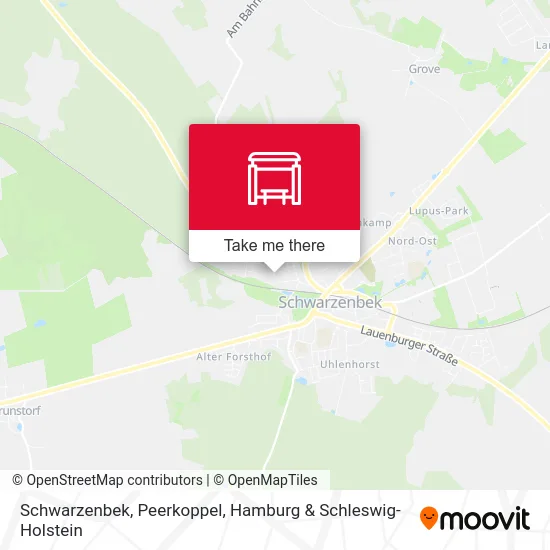 Карта Schwarzenbek, Peerkoppel