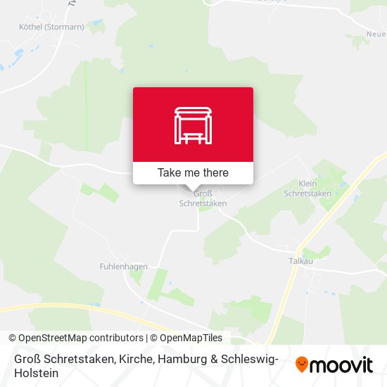 Groß Schretstaken, Kirche map
