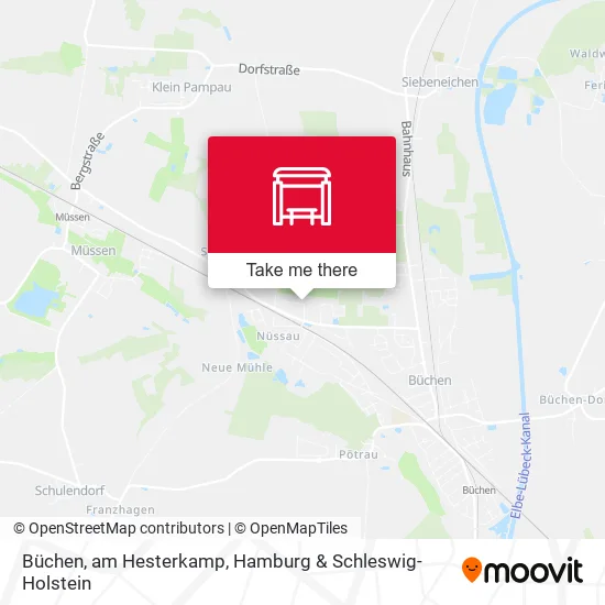 Карта Büchen, am Hesterkamp