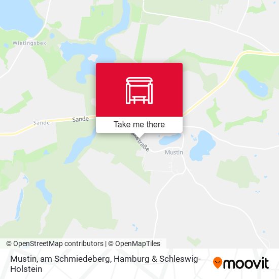 Mustin, am Schmiedeberg map