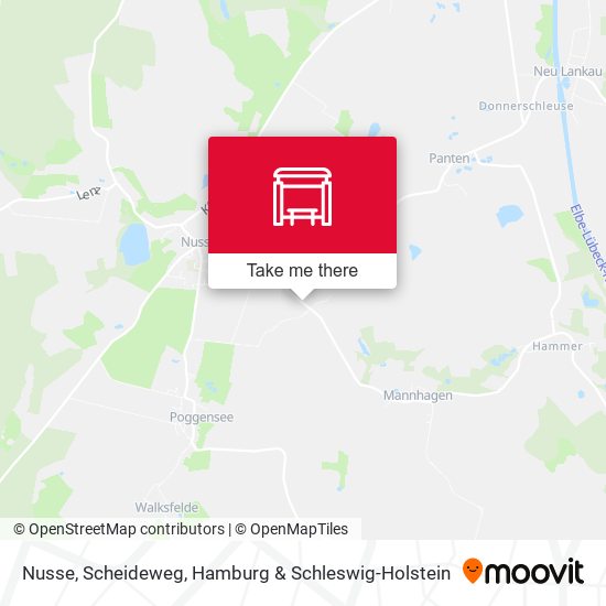 Nusse, Scheideweg map