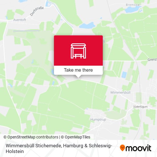 Wimmersbüll Stichemede map
