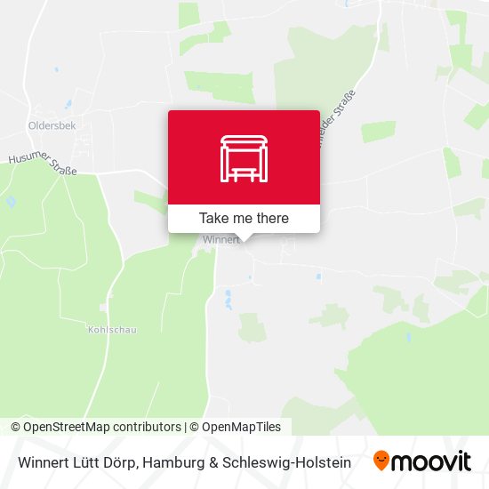 Winnert Lütt Dörp map