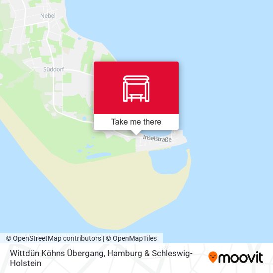 Wittdün Köhns Übergang map
