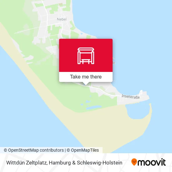 Карта Wittdün Zeltplatz