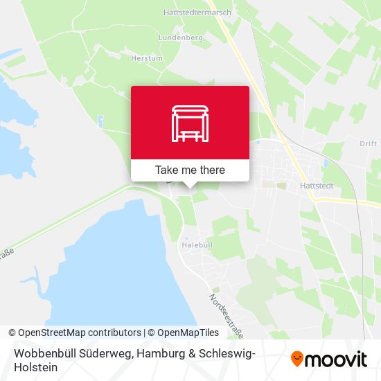 Wobbenbüll Süderweg map