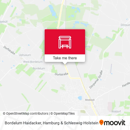 Карта Bordelum Haidacker