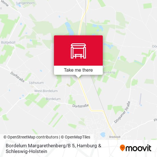 Bordelum Margarethenberg/B 5 map