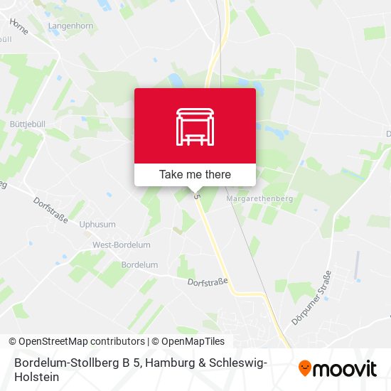 Bordelum-Stollberg B 5 map