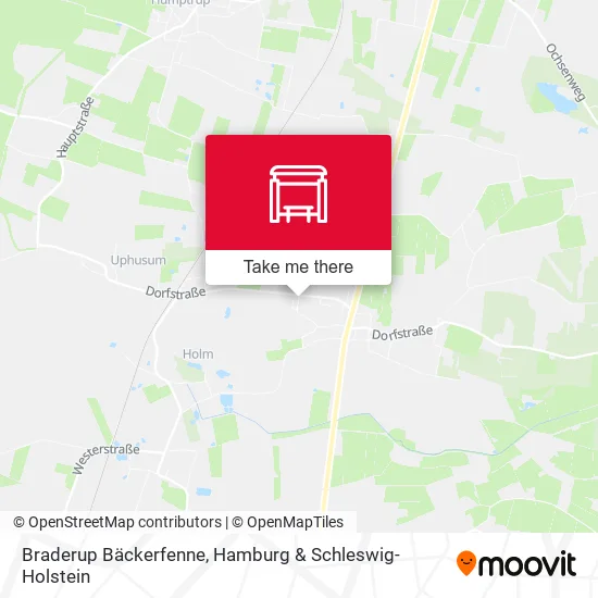 Карта Braderup Bäckerfenne