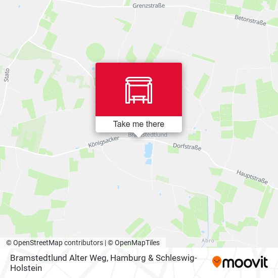 Bramstedtlund Alter Weg map