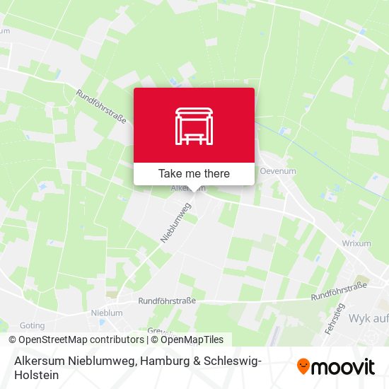 Alkersum Nieblumweg map