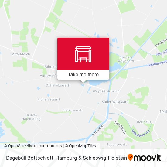 Dagebüll Bottschlott map
