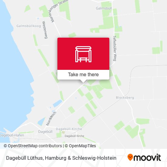 Dagebüll Lüthus map