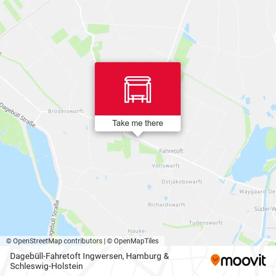 Карта Dagebüll-Fahretoft Ingwersen