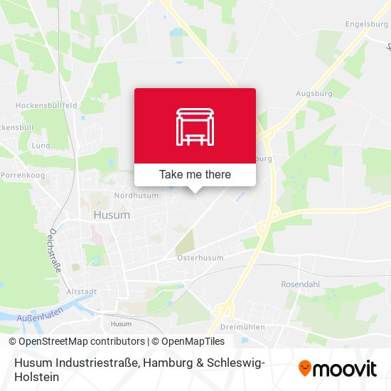 Husum Industriestraße map