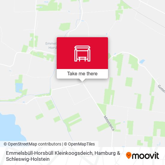 Emmelsbüll-Horsbüll Kleinkoogsdeich map
