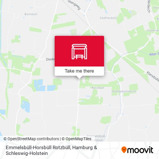 Emmelsbüll-Horsbüll Rotzbüll map