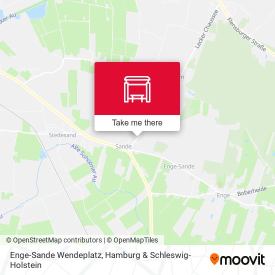 Enge-Sande Wendeplatz map