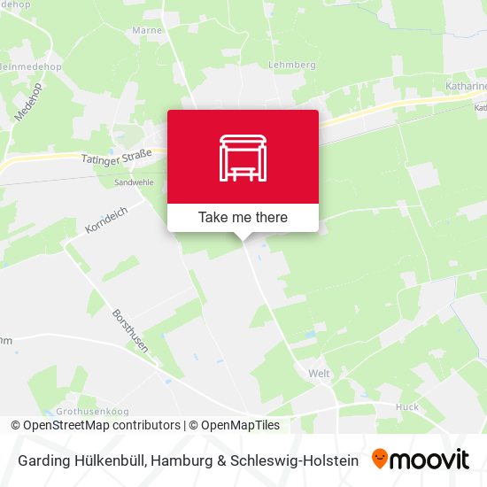 Garding Hülkenbüll map