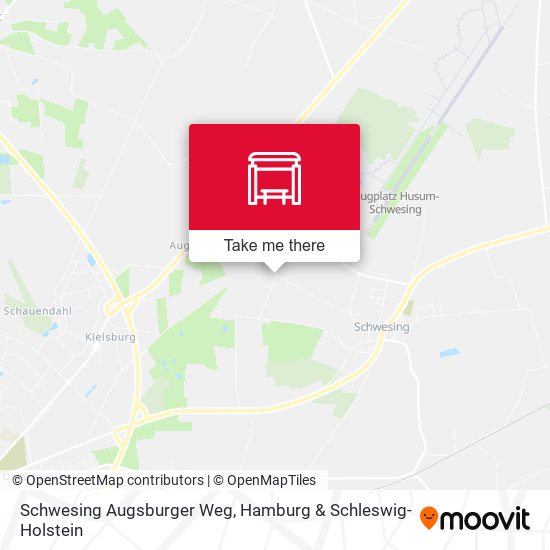 Schwesing Augsburger Weg map