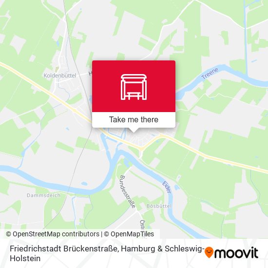 Friedrichstadt Brückenstraße map