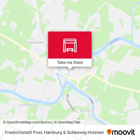 Friedrichstadt Post map