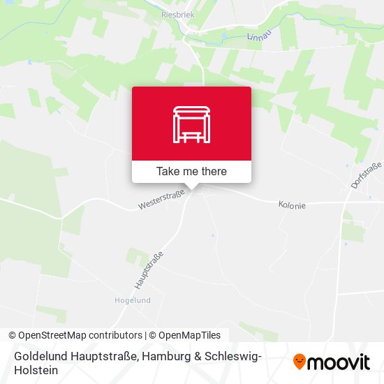 Goldelund Hauptstraße map