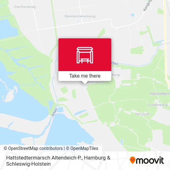 Карта Hattstedtermarsch Altendeich-P.