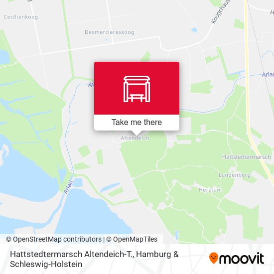 Hattstedtermarsch Altendeich-T. map