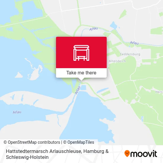 Карта Hattstedtermarsch Arlauschleuse