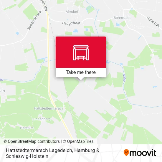 Карта Hattstedtermarsch Lagedeich