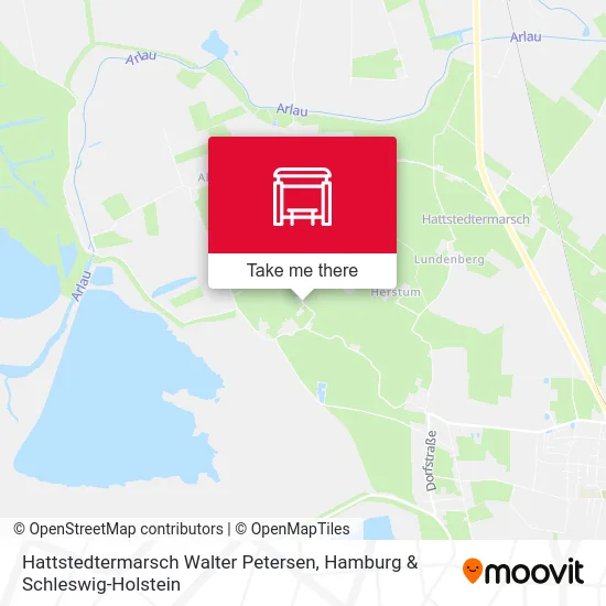 Карта Hattstedtermarsch Walter Petersen
