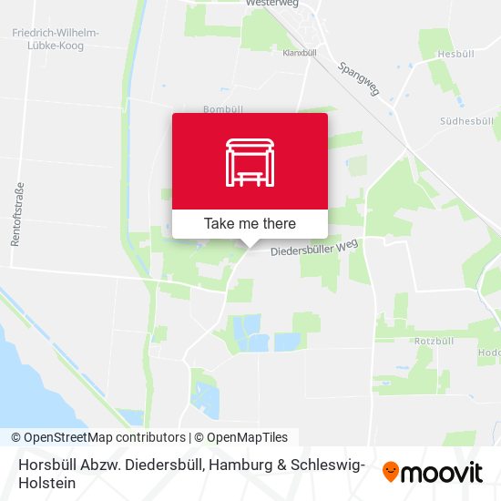 Horsbüll Abzw. Diedersbüll map