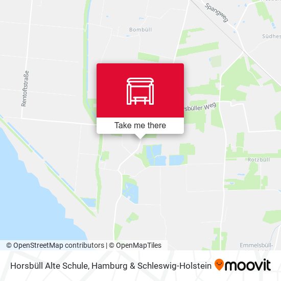 Horsbüll Alte Schule map