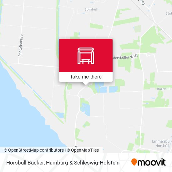 Horsbüll Bäcker map