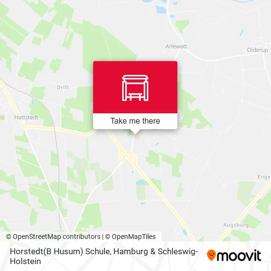 Карта Horstedt(B Husum) Schule