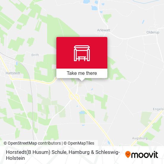 Horstedt(B Husum) Schule map